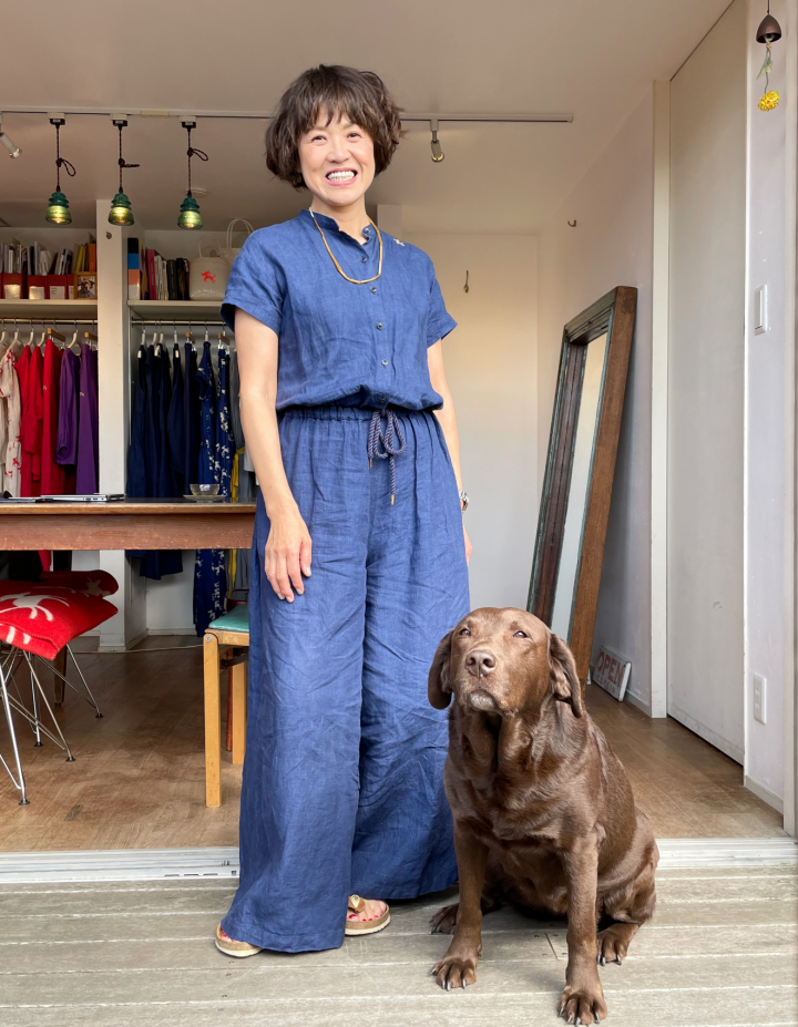 SUNDAY COLORS …Blue & Green & The sun「HAYAMA SUNDAY」 デザイナー杉本伸子スペシャルインタビュー |  Topics | 阪急うめだ本店 HANKYU STYLE